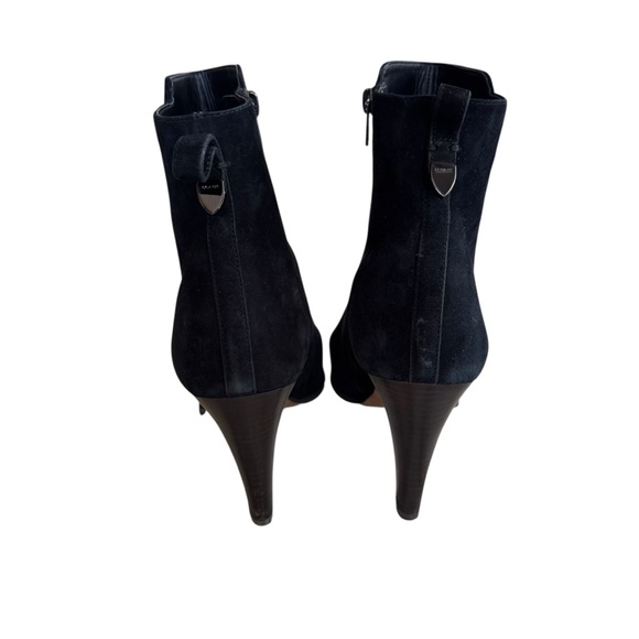 COACH WOMENS BLACK SUEDE JEMMA ANKLE BOOTIES HEEL US 10 EU 40 - Picture 4 of 12
